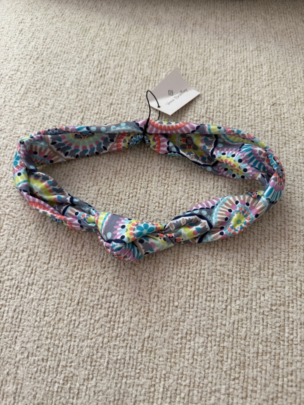 Vera Bradley Pastel Floral Knot Headband in Pink, Blue, Green